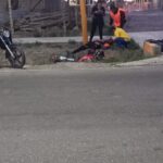 Choque entre dos motos dejó dos heridos en Santa Lucia