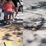 Capital: Mujer cayó tras tropezar con un pozo en la calle