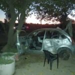 Así quedó el auto tras el brutal choque donde 5 jóvenes resultaron ilesos